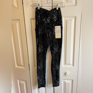 Black and Gray Cheetah Print Leggings